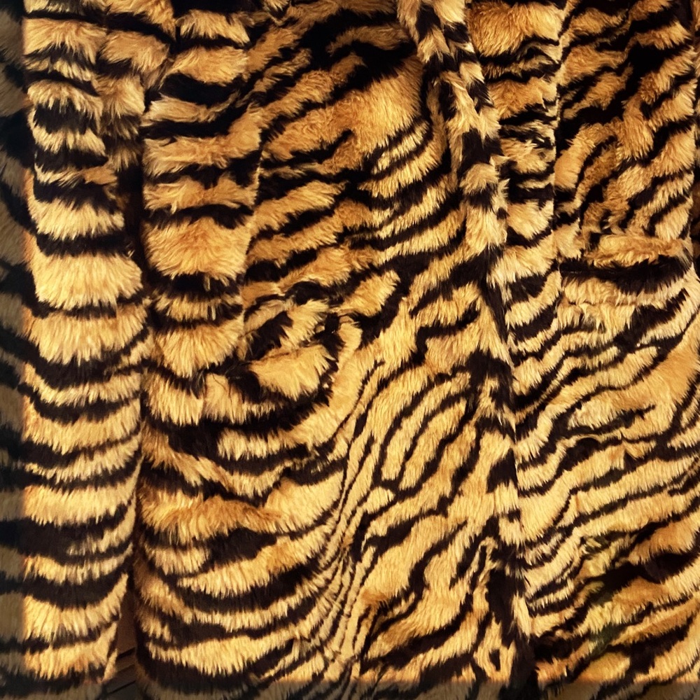 “BIG PIMPIN” Plush Tiger Print Fur Teddy Coat - Picture 11 of 16
